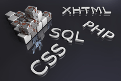 XHTML, PHP, SQL, CSS
